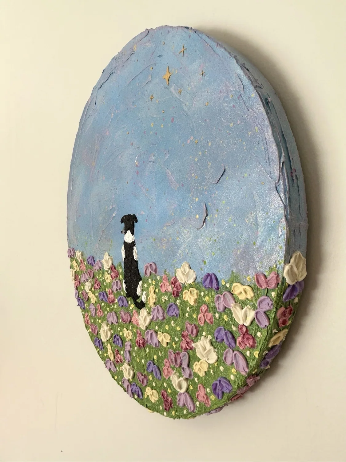 Hand-painted pet portrait artwork
